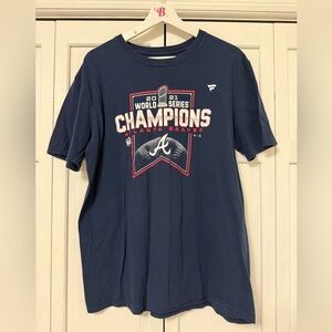 Fanatics Atlanta Braves Baseball 2021 World Series Champions Navy Unisex Large